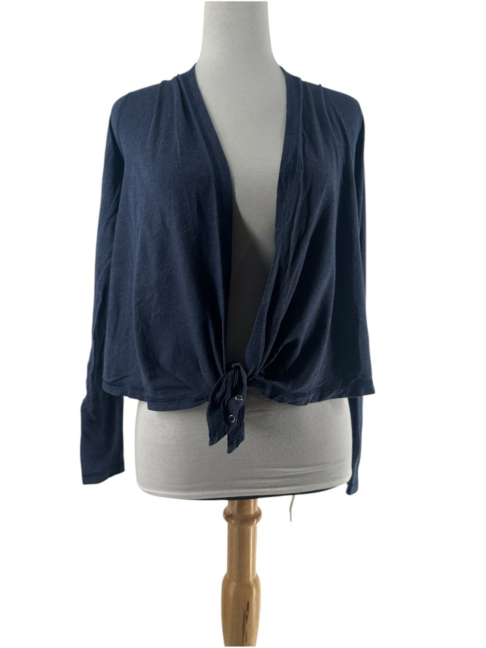 Ivivva wrap cover up knot blue Contrast Stitching comfort dance gymnastics sz 8 - Picture 3 of 9